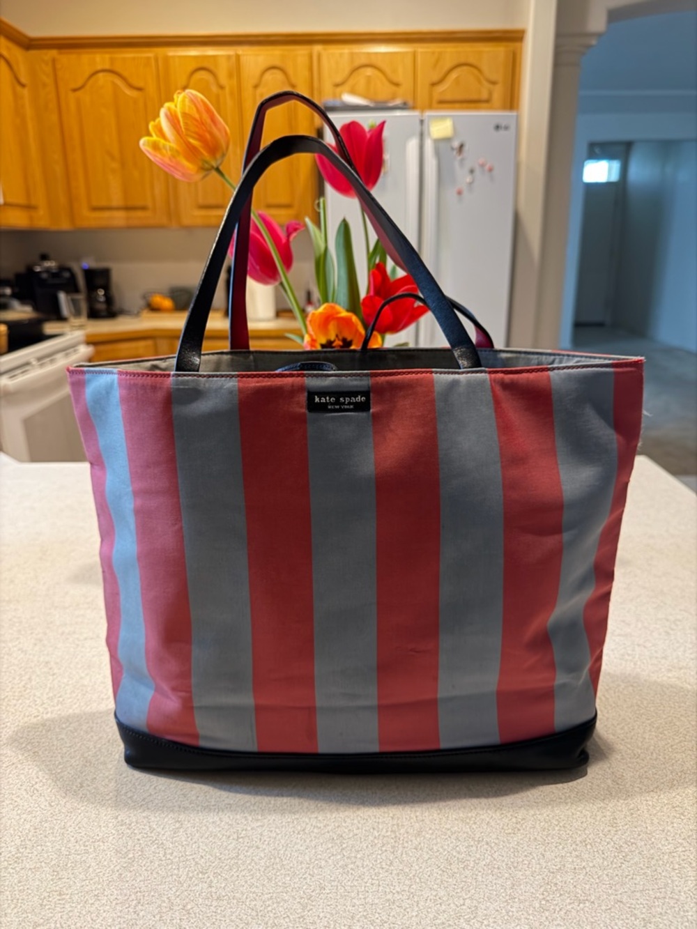 Kate spade striped everyday tote